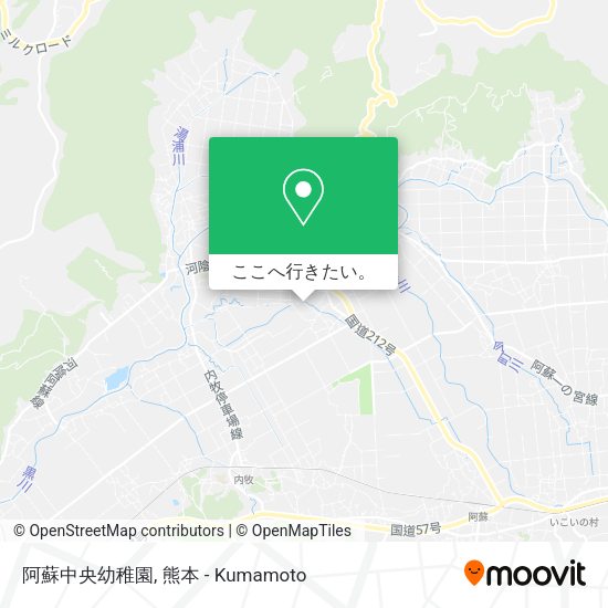 阿蘇中央幼稚園地図