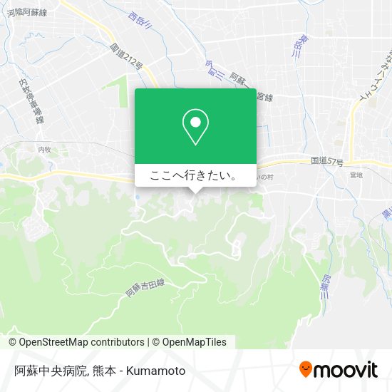 阿蘇中央病院地図