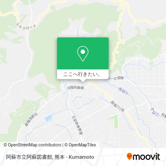 阿蘇市立阿蘇図書館地図