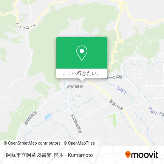 阿蘇市立阿蘇図書館地図