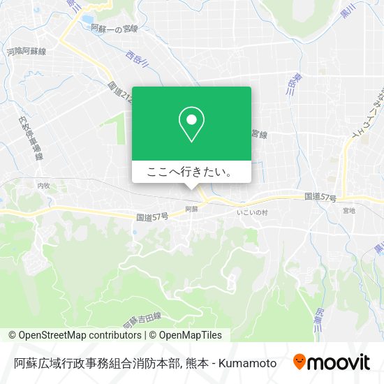 阿蘇広域行政事務組合消防本部地図