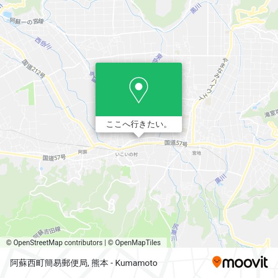 阿蘇西町簡易郵便局地図