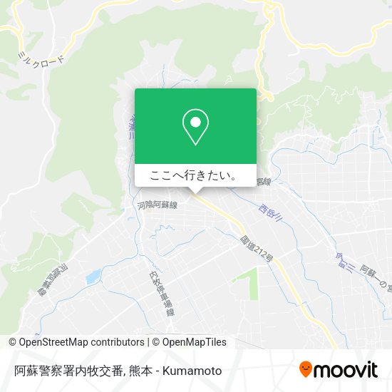 阿蘇警察署内牧交番地図