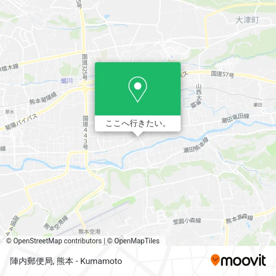 陣内郵便局地図