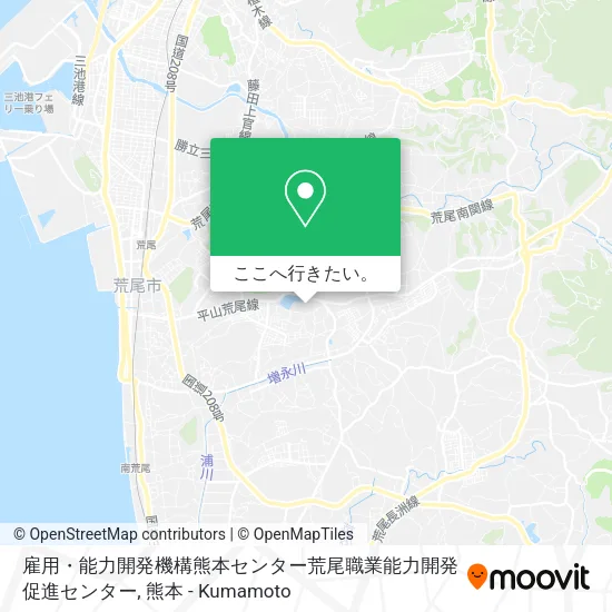 雇用・能力開発機構熊本センター荒尾職業能力開発促進センター地図