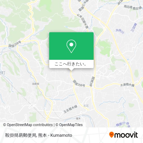 鞍掛簡易郵便局地図