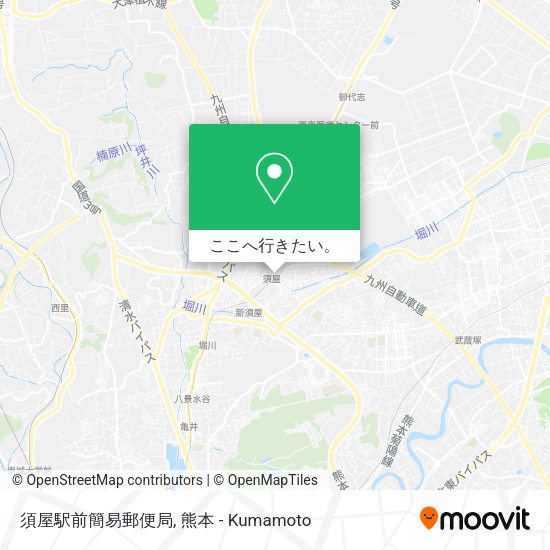 須屋駅前簡易郵便局地図