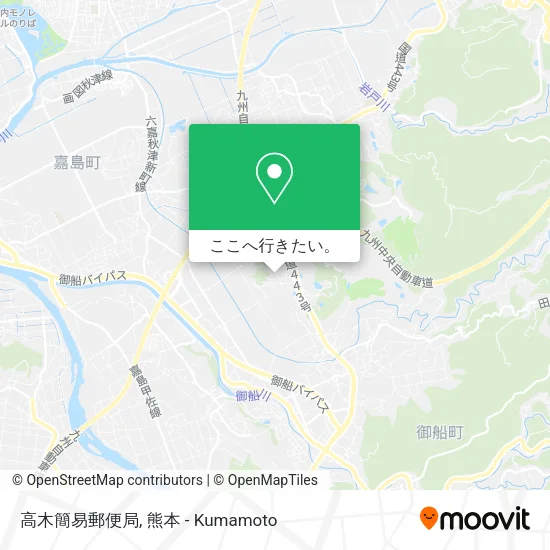 高木簡易郵便局地図