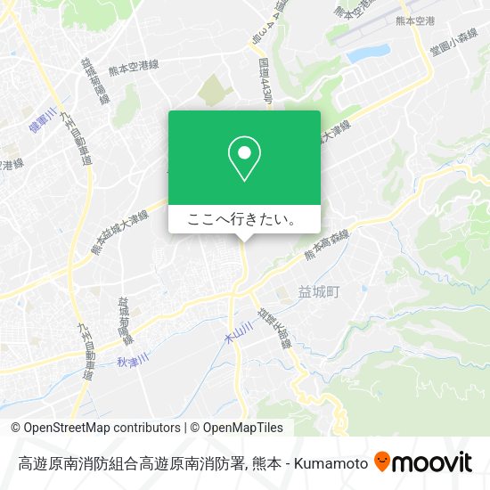 高遊原南消防組合高遊原南消防署地図