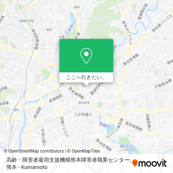 高齢・障害者雇用支援機構熊本障害者職業センター地図
