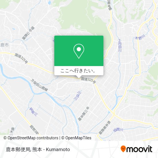 鹿本郵便局地図