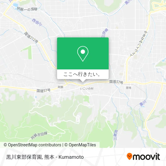 黒川東部保育園地図