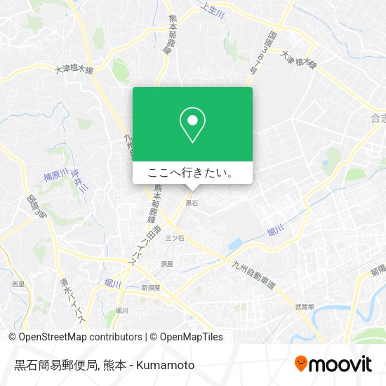 黒石簡易郵便局地図