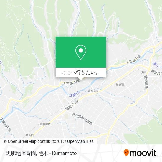 黒肥地保育園地図