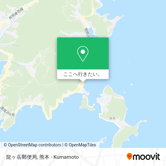 龍ヶ岳郵便局地図