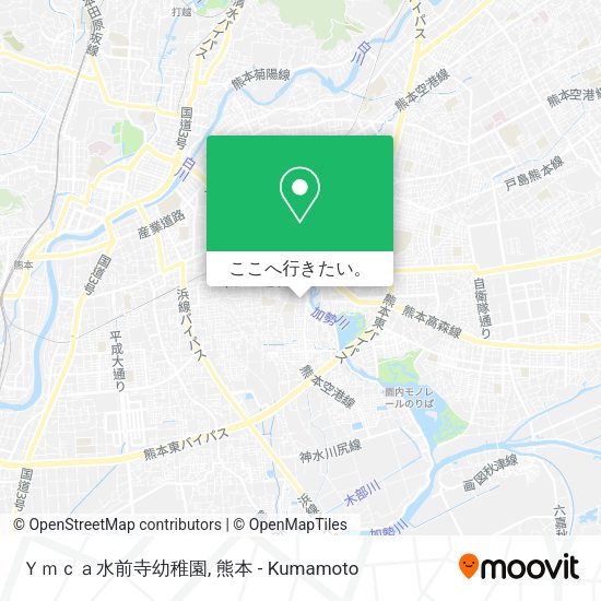Ｙｍｃａ水前寺幼稚園地図