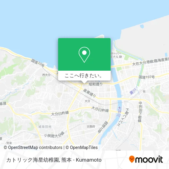カトリック海星幼稚園地図