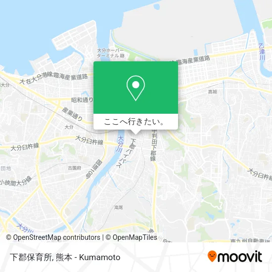 下郡保育所地図