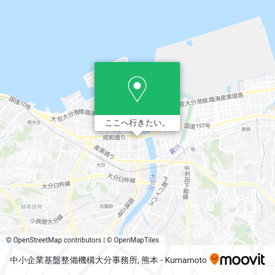 中小企業基盤整備機構大分事務所地図