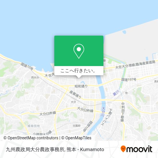 九州農政局大分農政事務所地図