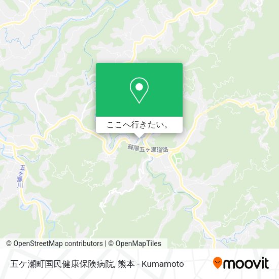 五ケ瀬町国民健康保険病院地図