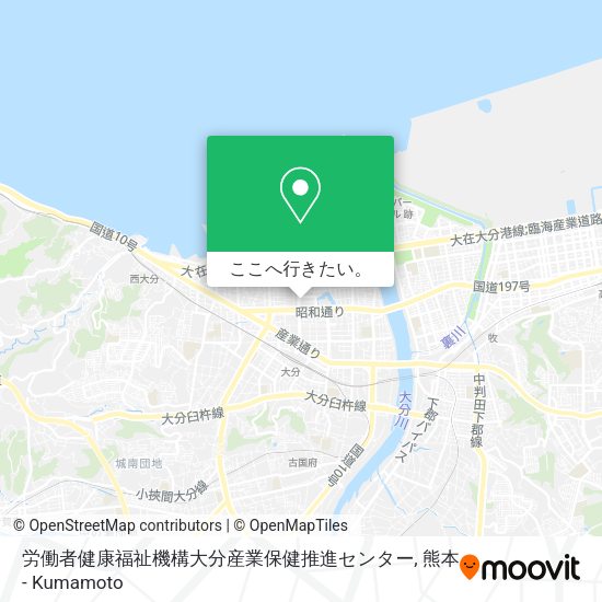 労働者健康福祉機構大分産業保健推進センター地図