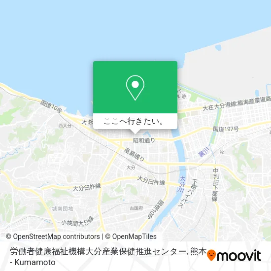 労働者健康福祉機構大分産業保健推進センター地図
