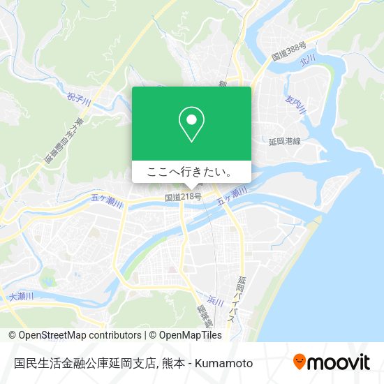 国民生活金融公庫延岡支店地図