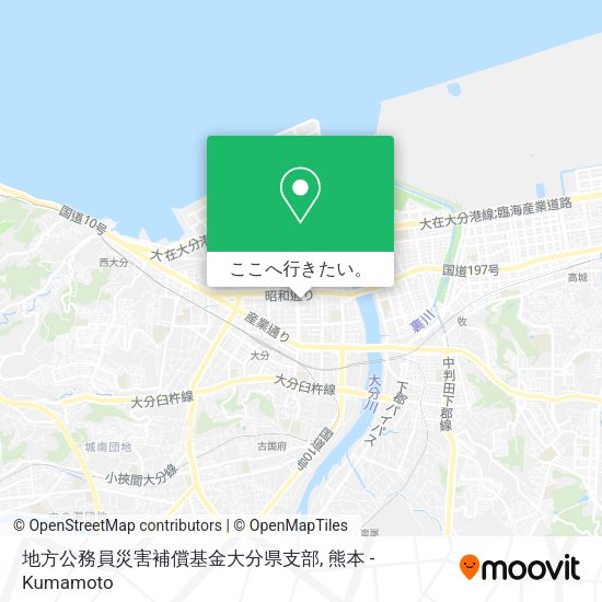 地方公務員災害補償基金大分県支部地図