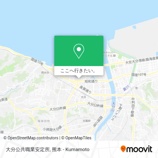 大分公共職業安定所地図