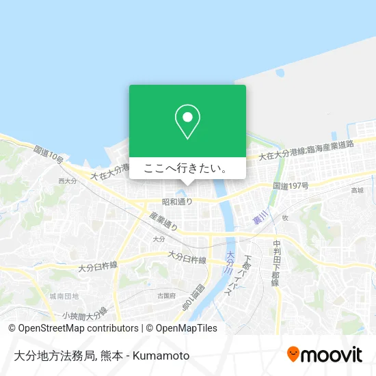 大分地方法務局地図