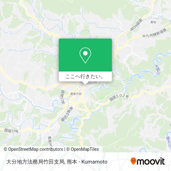 大分地方法務局竹田支局地図