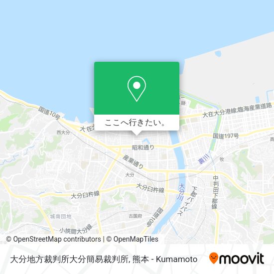 大分地方裁判所大分簡易裁判所地図