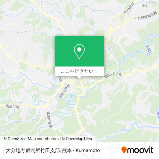 大分地方裁判所竹田支部地図