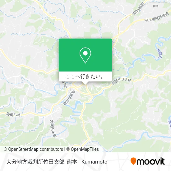 大分地方裁判所竹田支部地図