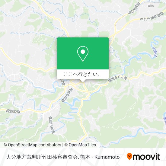 大分地方裁判所竹田検察審査会地図