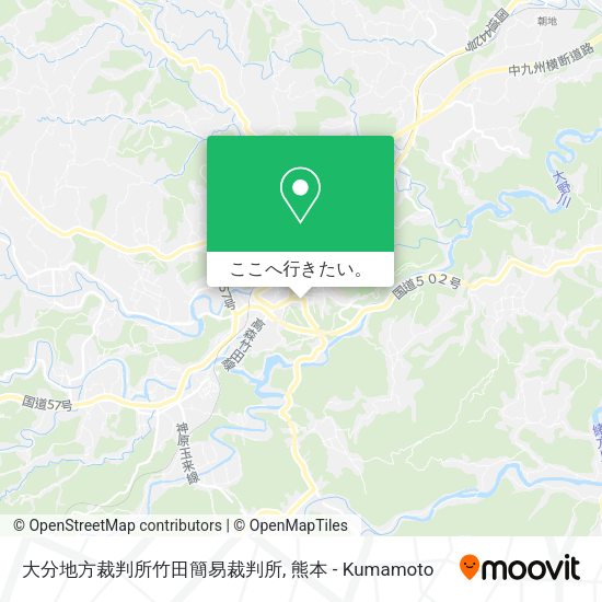 大分地方裁判所竹田簡易裁判所地図