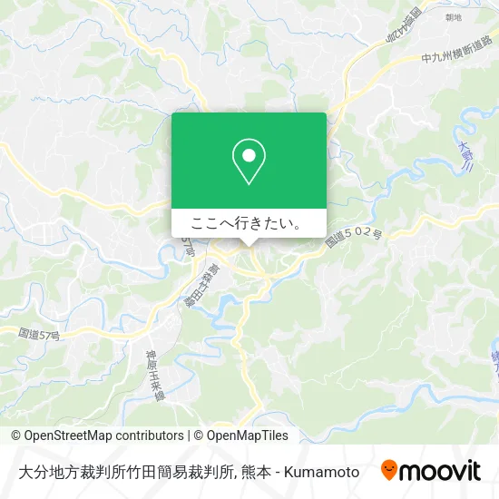 大分地方裁判所竹田簡易裁判所地図