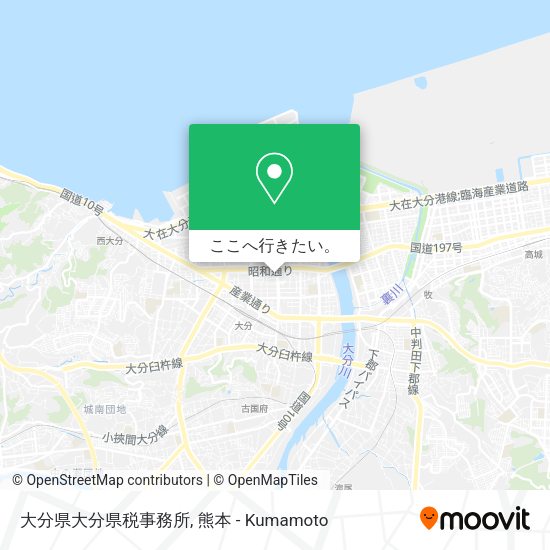 大分県大分県税事務所地図