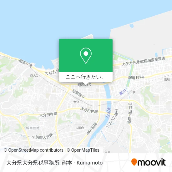 大分県大分県税事務所地図