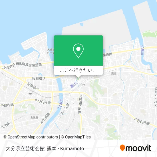 大分県立芸術会館地図