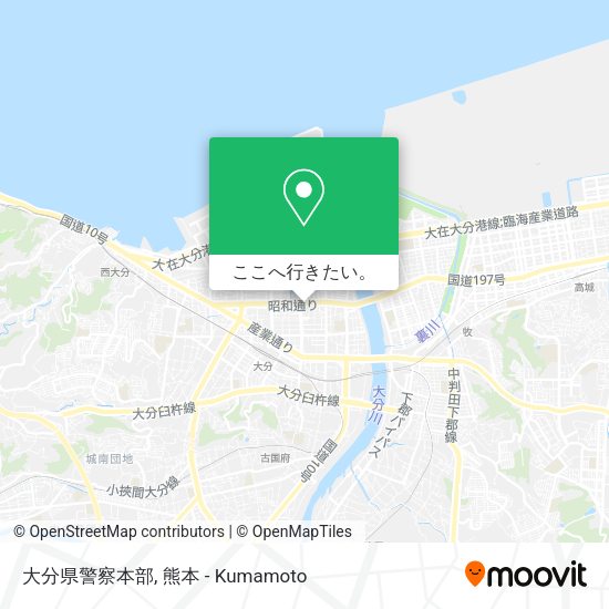 大分県警察本部地図