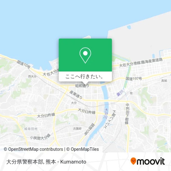 大分県警察本部地図