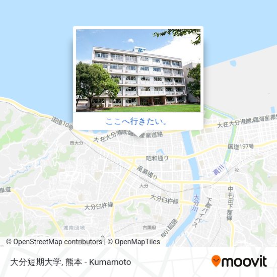 大分短期大学地図