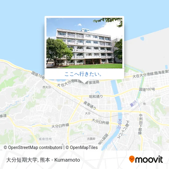大分短期大学地図