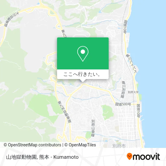 山地獄動物園地図