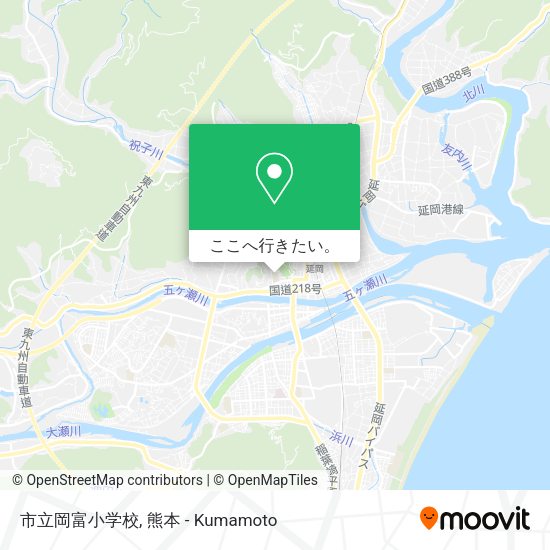 市立岡富小学校地図
