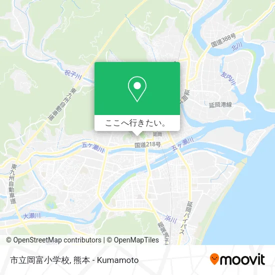 市立岡富小学校地図