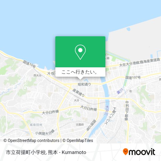 市立荷揚町小学校地図