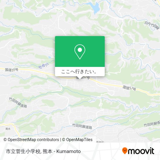 市立菅生小学校地図